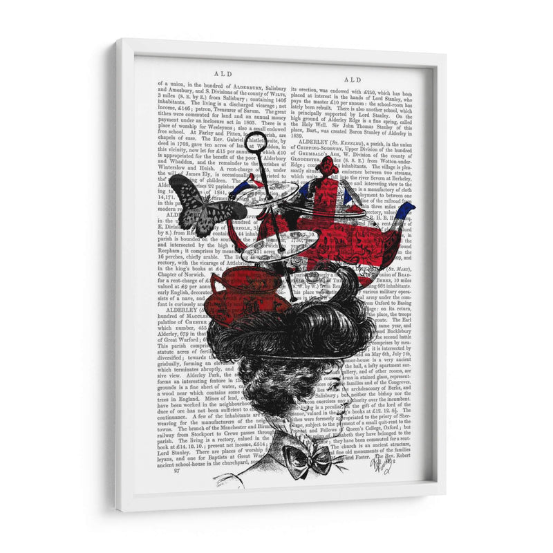 Sombrero De Té De La Tarde Británica - Fab Funky | Cuadro decorativo de Canvas Lab