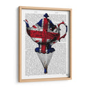 Union Jack Flying Tetera - Fab Funky | Cuadro decorativo de Canvas Lab
