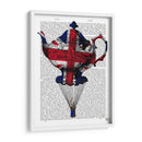 Union Jack Flying Tetera - Fab Funky | Cuadro decorativo de Canvas Lab