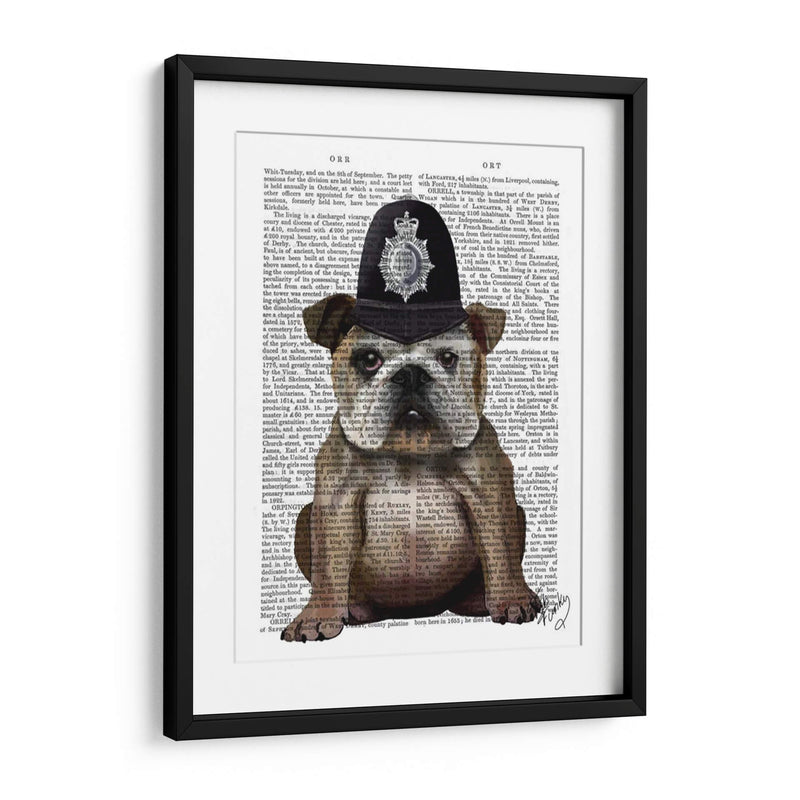 Policía De Bulldog - Fab Funky | Cuadro decorativo de Canvas Lab