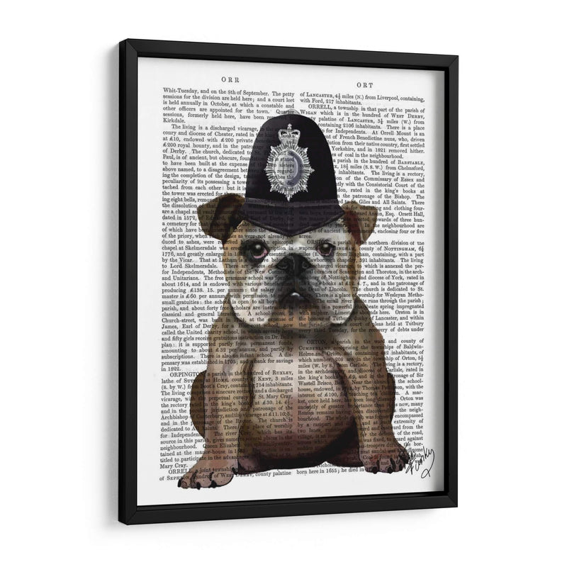 Policía De Bulldog - Fab Funky | Cuadro decorativo de Canvas Lab