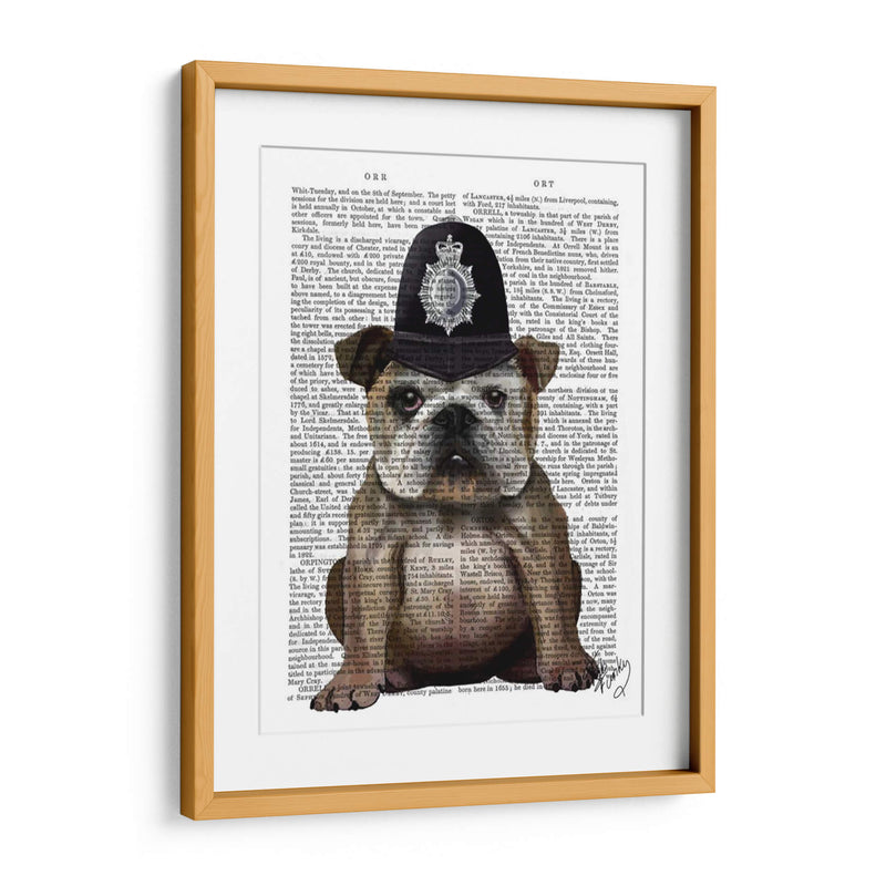 Policía De Bulldog - Fab Funky | Cuadro decorativo de Canvas Lab