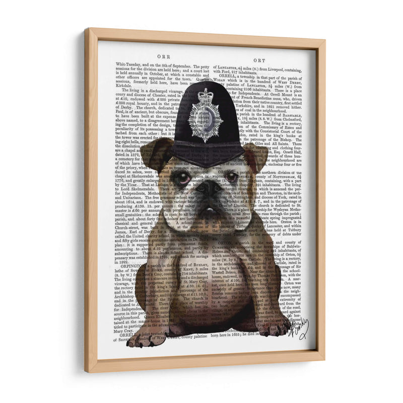 Policía De Bulldog - Fab Funky | Cuadro decorativo de Canvas Lab