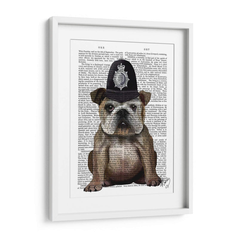 Policía De Bulldog - Fab Funky | Cuadro decorativo de Canvas Lab