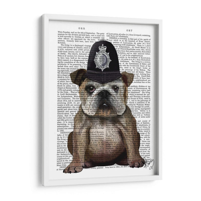 Policía De Bulldog - Fab Funky | Cuadro decorativo de Canvas Lab