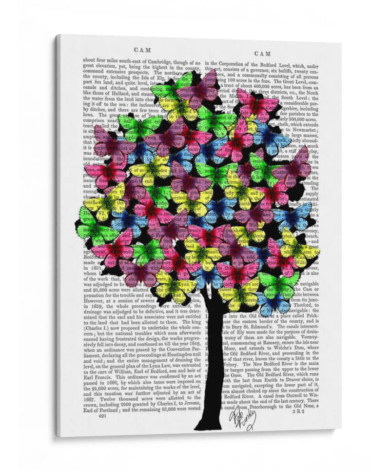 Árbol De Mariposa - Fab Funky | Cuadro decorativo de Canvas Lab