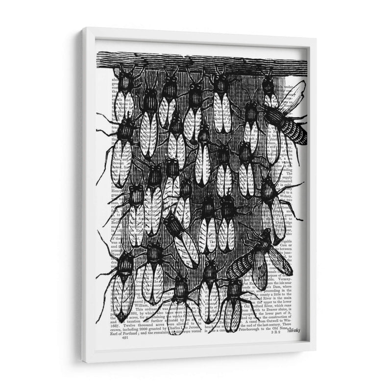 Impresión De Abeja Y Panal - Fab Funky | Cuadro decorativo de Canvas Lab