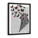 Concha Shell Y Mariposas - Fab Funky | Cuadro decorativo de Canvas Lab