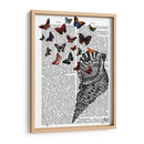Concha Shell Y Mariposas - Fab Funky | Cuadro decorativo de Canvas Lab