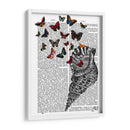 Concha Shell Y Mariposas - Fab Funky | Cuadro decorativo de Canvas Lab