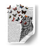 Concha Shell Y Mariposas - Fab Funky | Cuadro decorativo de Canvas Lab