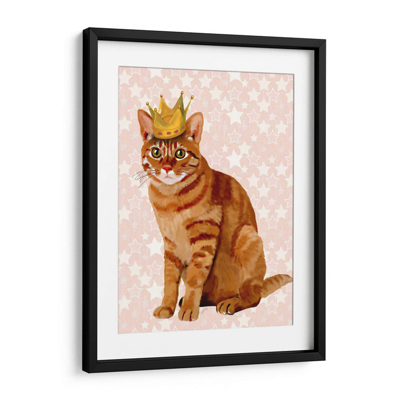 Gato De Jengibre Con Corona Llena - Fab Funky | Cuadro decorativo de Canvas Lab