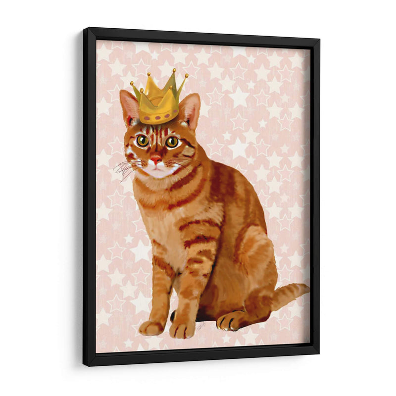 Gato De Jengibre Con Corona Llena - Fab Funky | Cuadro decorativo de Canvas Lab