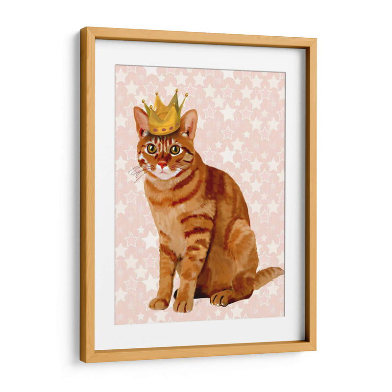 Gato De Jengibre Con Corona Llena - Fab Funky | Cuadro decorativo de Canvas Lab