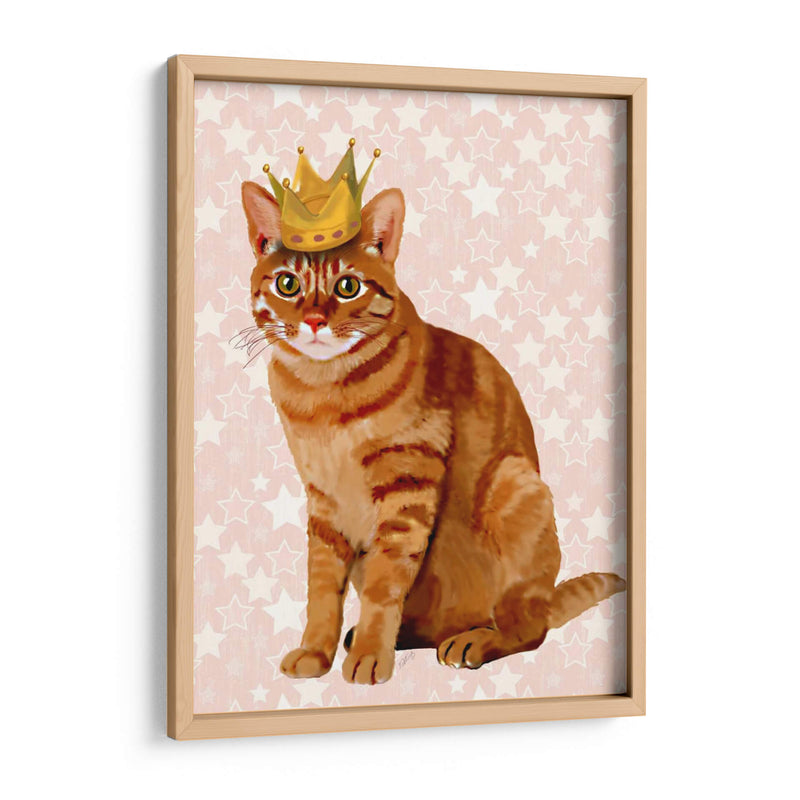 Gato De Jengibre Con Corona Llena - Fab Funky | Cuadro decorativo de Canvas Lab