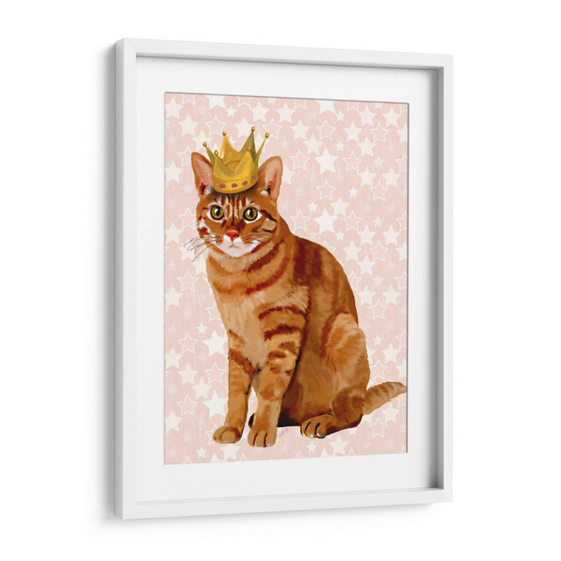 Gato De Jengibre Con Corona Llena - Fab Funky | Cuadro decorativo de Canvas Lab