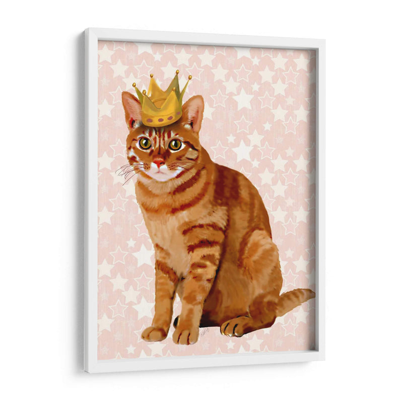 Gato De Jengibre Con Corona Llena - Fab Funky | Cuadro decorativo de Canvas Lab