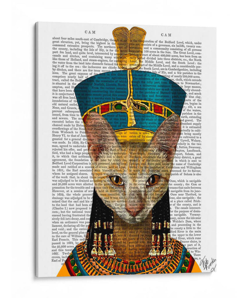 Gato Reina Egipcia - Fab Funky | Cuadro decorativo de Canvas Lab