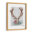 Cráneo De Ciervos Con Flores 1 - Fab Funky | Cuadro decorativo de Canvas Lab