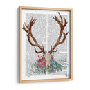 Cráneo De Ciervos Con Flores 1 - Fab Funky | Cuadro decorativo de Canvas Lab