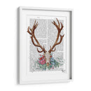 Cráneo De Ciervos Con Flores 1 - Fab Funky | Cuadro decorativo de Canvas Lab