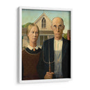 American Gothic - Grant DeVolson Wood | Cuadro decorativo de Canvas Lab