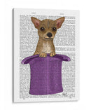 Chihuahua En El Sombrero De Copa - Fab Funky | Cuadro decorativo de Canvas Lab