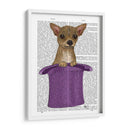 Chihuahua En El Sombrero De Copa - Fab Funky | Cuadro decorativo de Canvas Lab