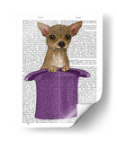 Chihuahua En El Sombrero De Copa - Fab Funky | Cuadro decorativo de Canvas Lab