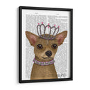 Chihuahua Y Tiara - Fab Funky | Cuadro decorativo de Canvas Lab