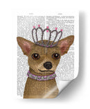 Chihuahua Y Tiara - Fab Funky | Cuadro decorativo de Canvas Lab