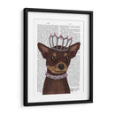 Chihuahua Y Tiara Marrones - Fab Funky | Cuadro decorativo de Canvas Lab
