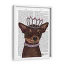 Chihuahua Y Tiara Marrones - Fab Funky | Cuadro decorativo de Canvas Lab