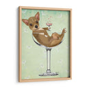 Chihuahua En Copa De Cóctel - Fab Funky | Cuadro decorativo de Canvas Lab