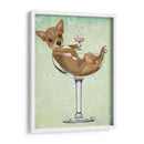 Chihuahua En Copa De Cóctel - Fab Funky | Cuadro decorativo de Canvas Lab