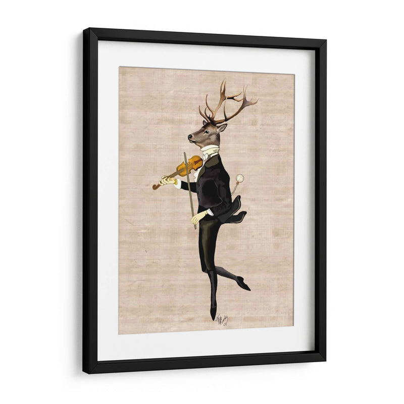 Venado Bailando Con Violín - Fab Funky | Cuadro decorativo de Canvas Lab