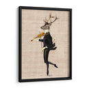 Venado Bailando Con Violín - Fab Funky | Cuadro decorativo de Canvas Lab