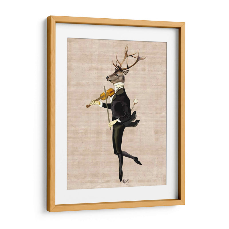 Venado Bailando Con Violín - Fab Funky | Cuadro decorativo de Canvas Lab