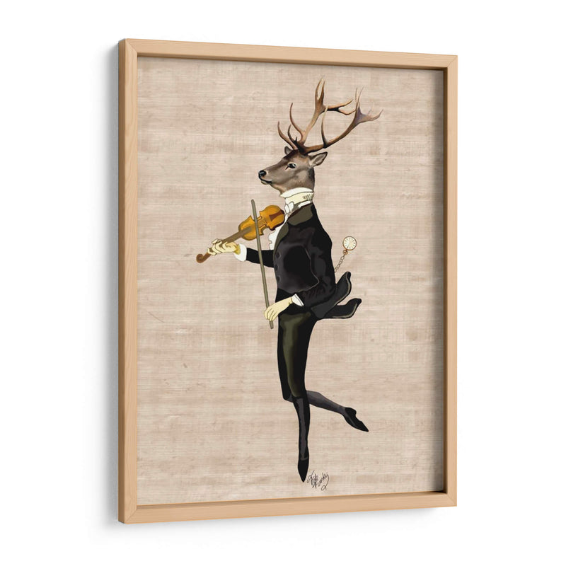 Venado Bailando Con Violín - Fab Funky | Cuadro decorativo de Canvas Lab