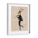 Venado Bailando Con Violín - Fab Funky | Cuadro decorativo de Canvas Lab