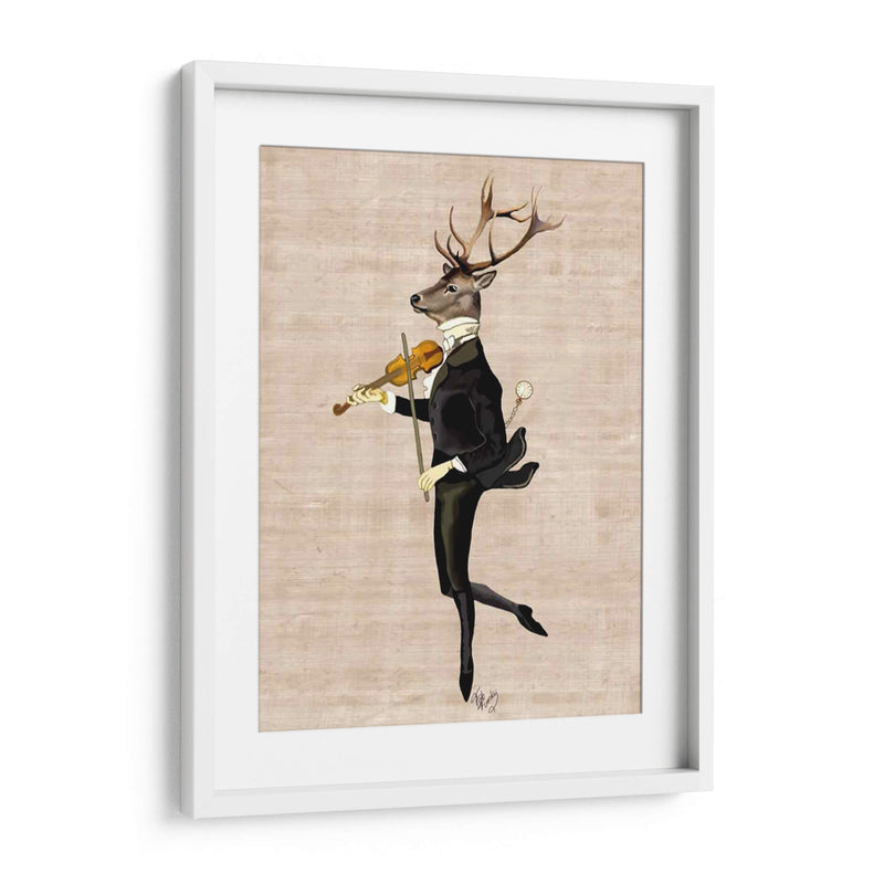 Venado Bailando Con Violín - Fab Funky | Cuadro decorativo de Canvas Lab