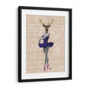 Ciervos De Ballet En Azul - Fab Funky | Cuadro decorativo de Canvas Lab