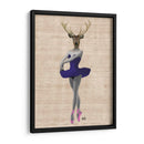 Ciervos De Ballet En Azul - Fab Funky | Cuadro decorativo de Canvas Lab