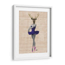 Ciervos De Ballet En Azul - Fab Funky | Cuadro decorativo de Canvas Lab