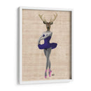 Ciervos De Ballet En Azul - Fab Funky | Cuadro decorativo de Canvas Lab