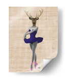 Ciervos De Ballet En Azul - Fab Funky | Cuadro decorativo de Canvas Lab