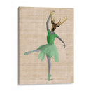 Ciervos De Ballet En Verde - Fab Funky | Cuadro decorativo de Canvas Lab