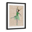 Ciervos De Ballet En Verde - Fab Funky | Cuadro decorativo de Canvas Lab