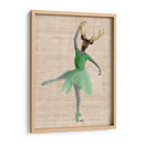 Ciervos De Ballet En Verde - Fab Funky | Cuadro decorativo de Canvas Lab