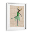 Ciervos De Ballet En Verde - Fab Funky | Cuadro decorativo de Canvas Lab
